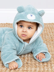 Baby bear fleece pramsuit