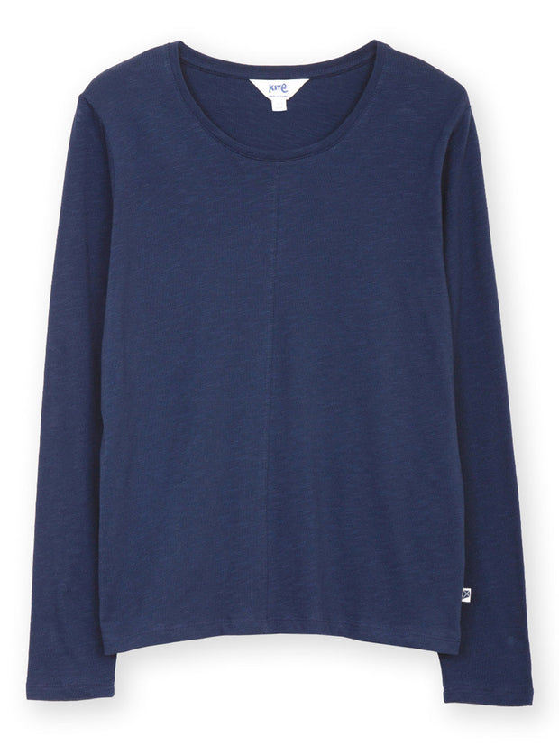 Sandford slub jersey top midnight