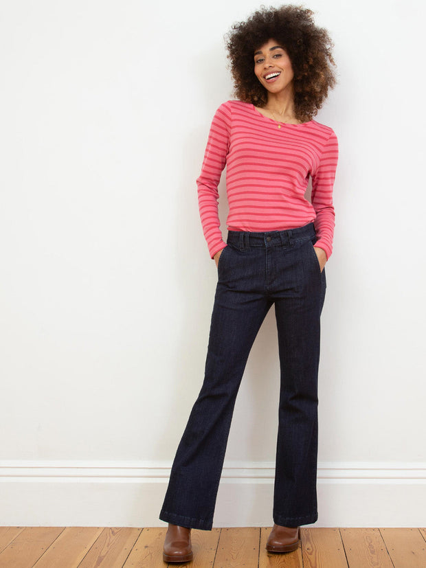Portesham jersey top rosey stripe