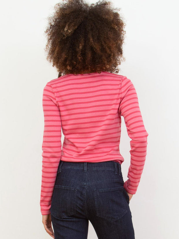 Portesham jersey top rosey stripe