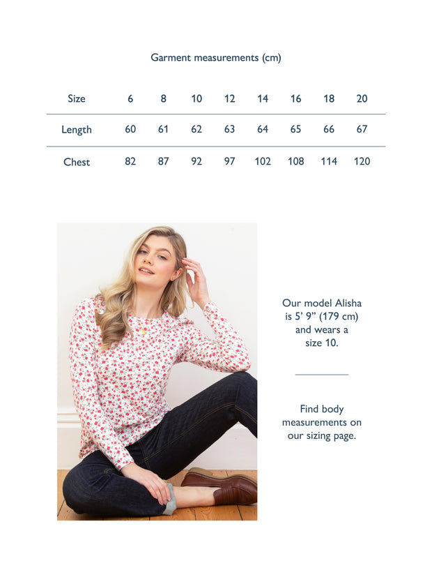 Tarrant jersey top rosey posey