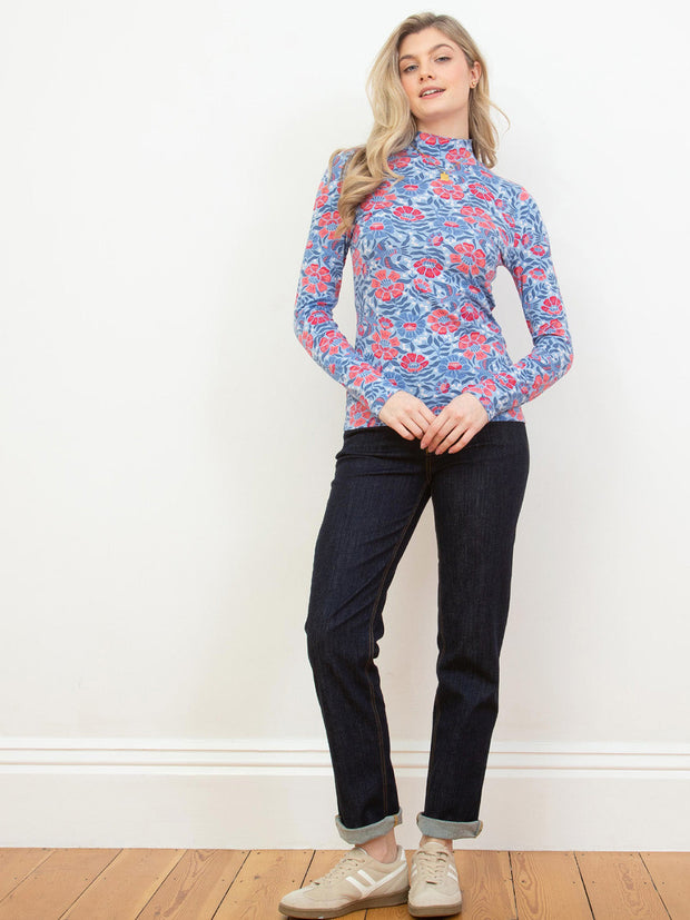 Bagber turtle neck jersey top thumbelina