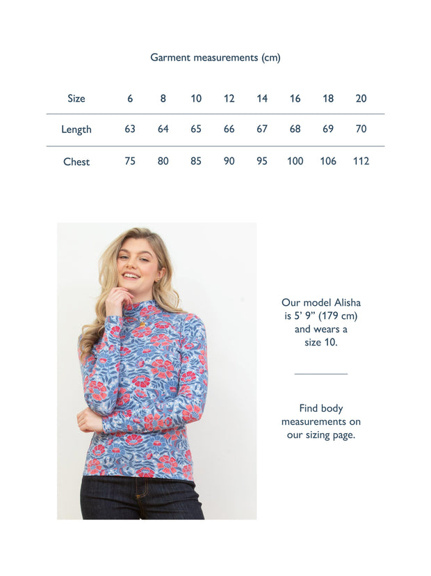 Bagber turtle neck jersey top thumbelina