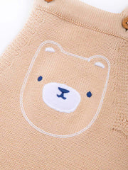 Baby bear knit dungarees