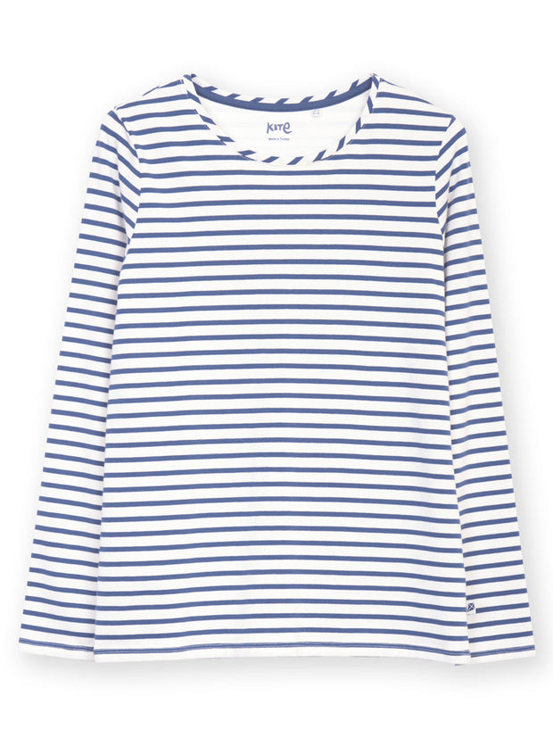Tarrant jersey top navy stripe