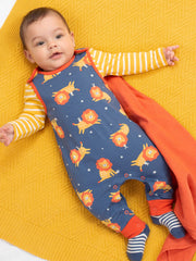 Lion and mouse dungarees