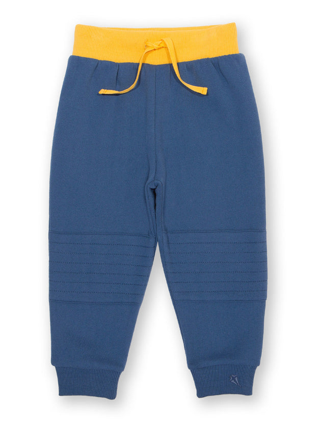 Stitch patch joggers navy