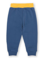 Stitch patch joggers navy