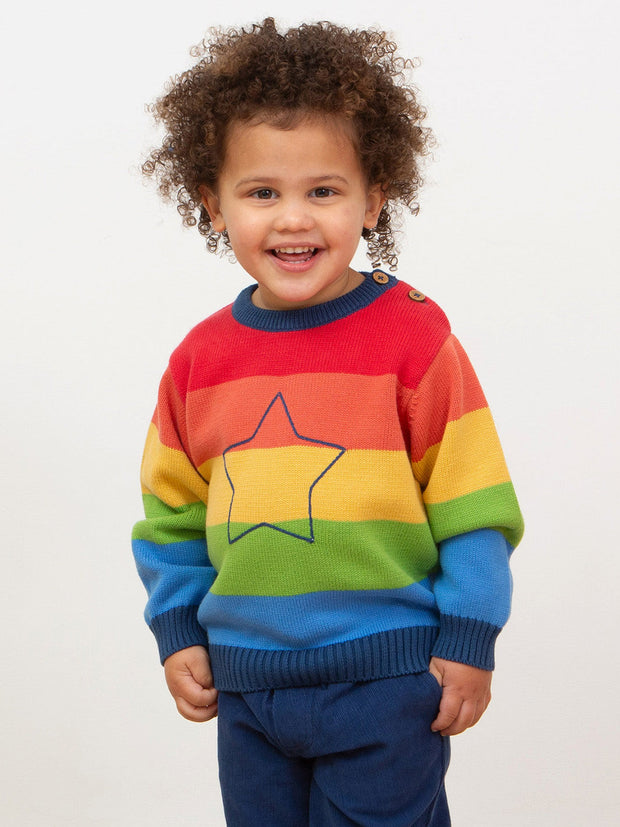 Rainbow star jumper