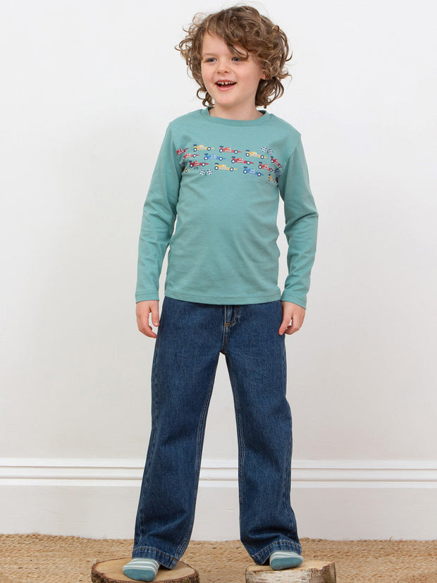 Relaxed denim jeans