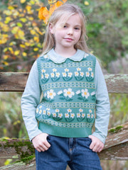 Pixie petals knit vest