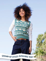 Pixie petals knit vest