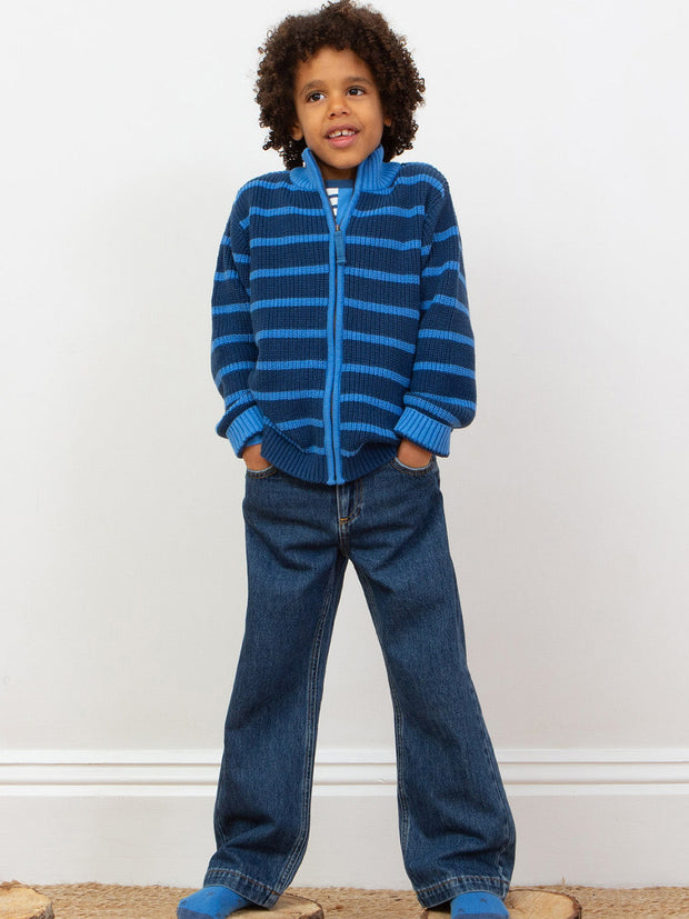 Chunky knit zippy