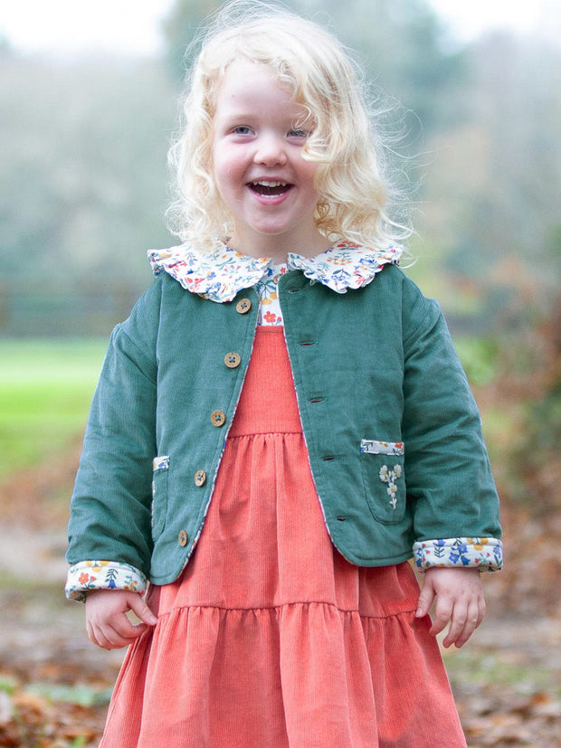 Fairy flowers quilted jacket