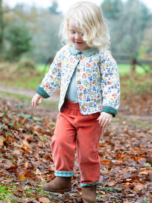 Fairy flowers quilted jacket