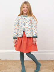 Fairy flowers quilted jacket