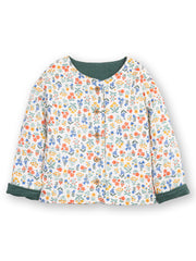 Fairy flowers quilted jacket