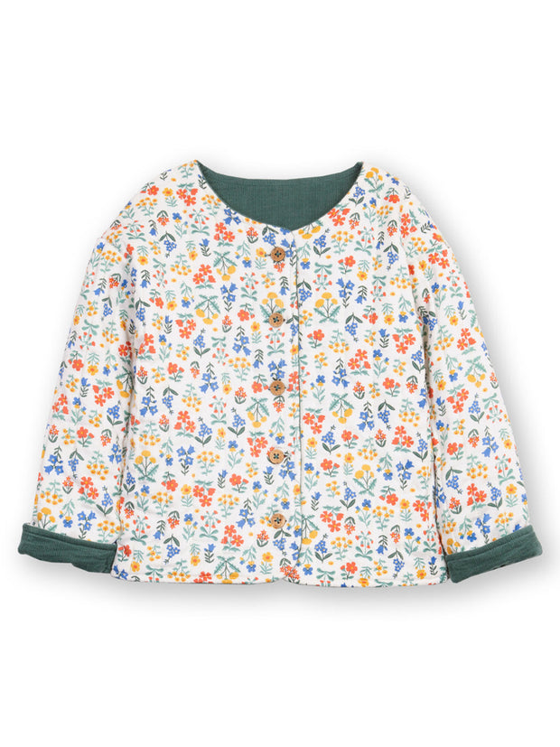Fairy flowers quilted jacket
