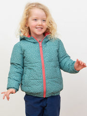 Pixie petals reversible cocoon coat