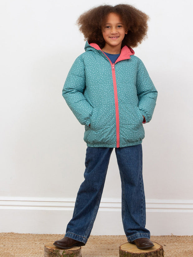 Pixie petals reversible cocoon coat