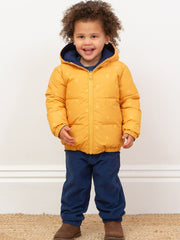 Classic reversible cocoon coat