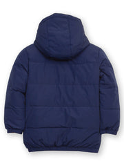 Classic reversible cocoon coat