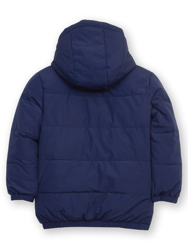 Classic reversible cocoon coat