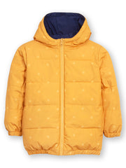 Classic reversible cocoon coat