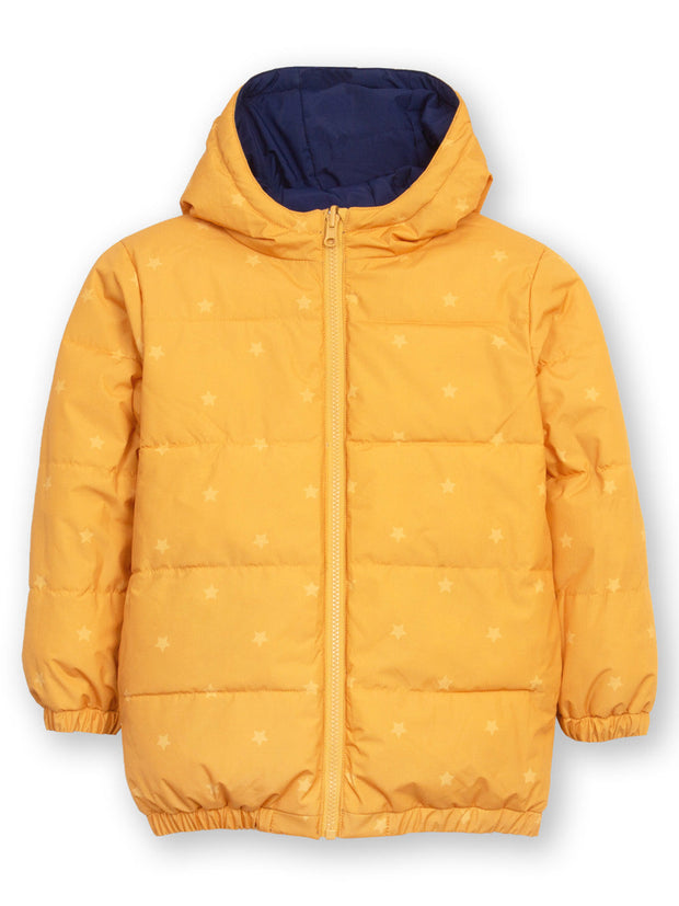 Classic reversible cocoon coat