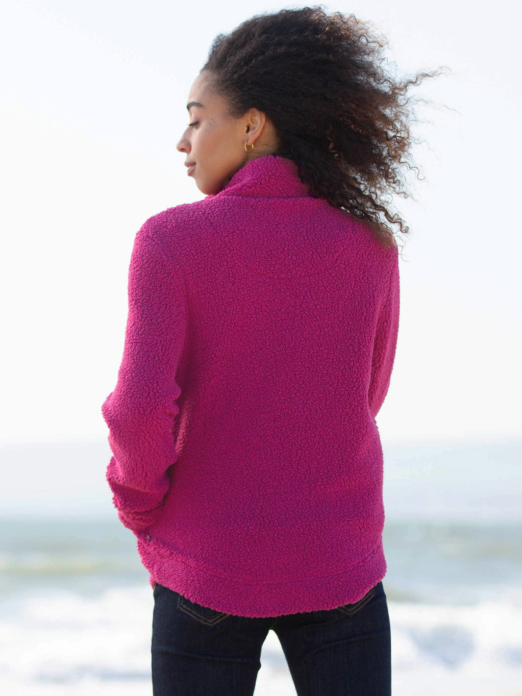 Fuchsia Pink Anti-Pill Polar Fleece Fabric – 60" Wide – Sold By The Yard
