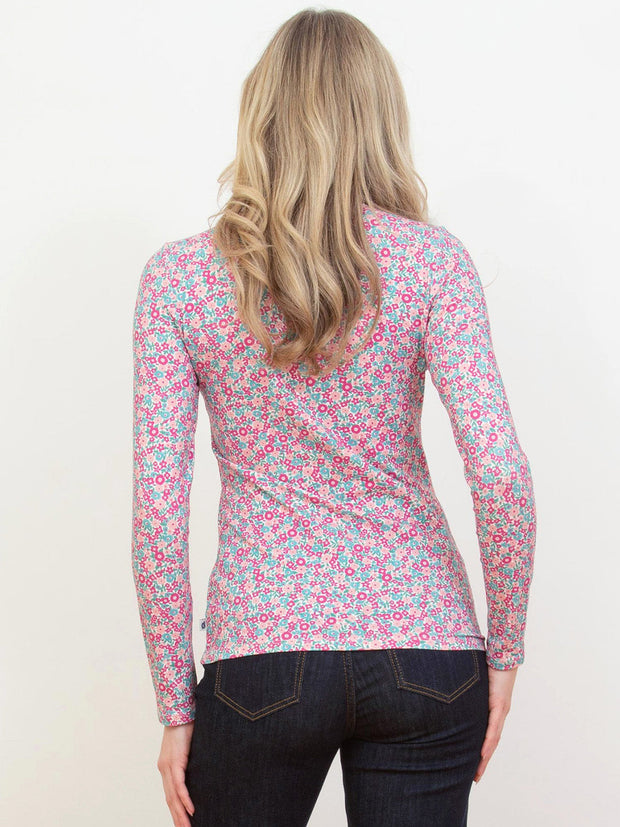 Bagber Turtle Neck Jersey Top Ditsy Tales