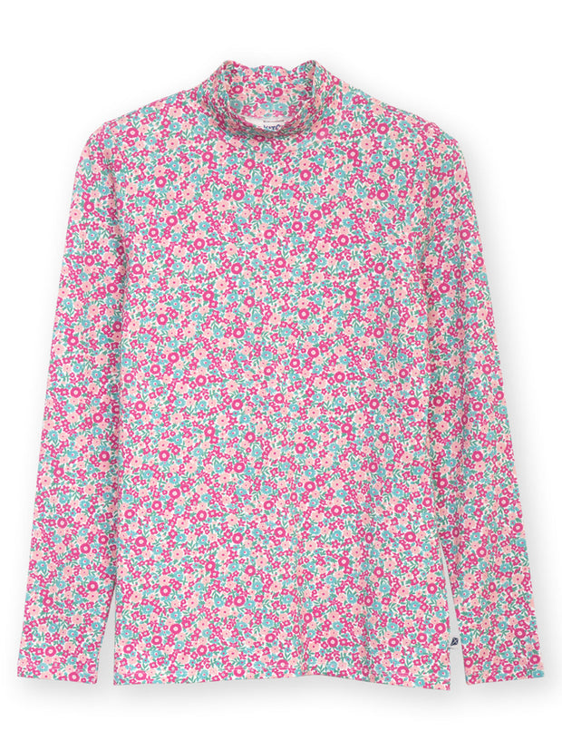 Bagber Turtle Neck Jersey Top Ditsy Tales