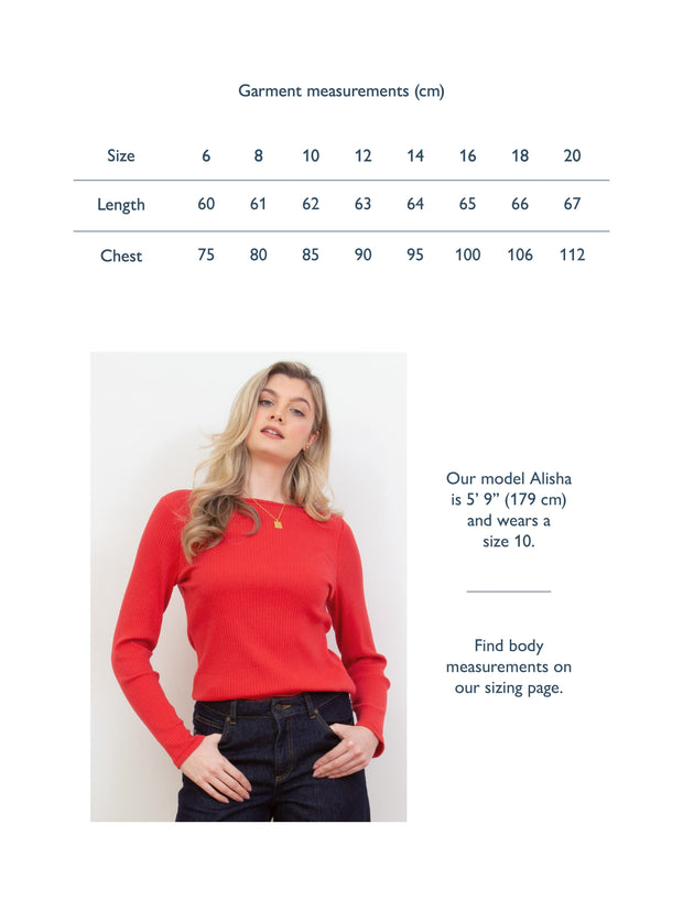 Ashington Boat Neck Jersey Top