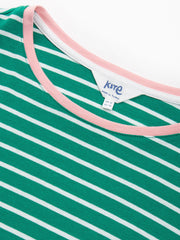 Portesham Jersey Top Emerald Stripe