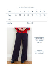 Athelhampton Wide Leg Jersey Trousers
