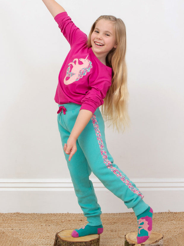 Side Stripe Joggers Ditsy Tales