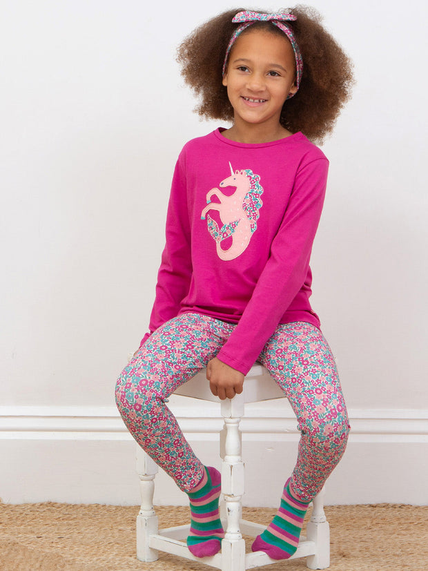 Ditsy Tales Leggings Pink