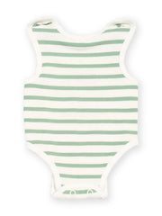 My First Vest Sage Stripe