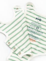 My First Vest Sage Stripe