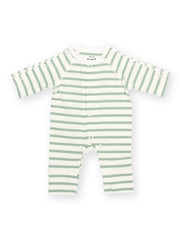 My First Sleepsuit Sage Stripe