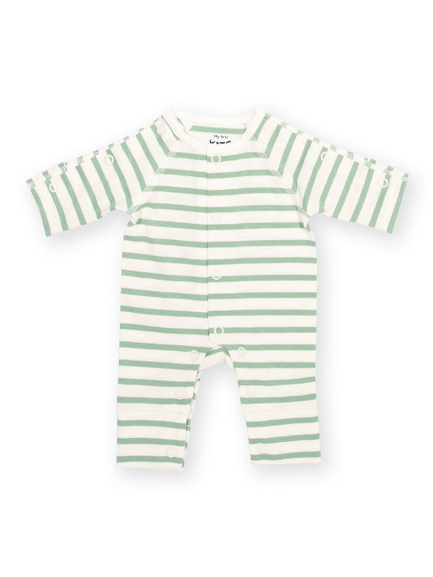 My First Sleepsuit Sage Stripe