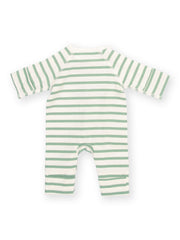 My First Sleepsuit Sage Stripe