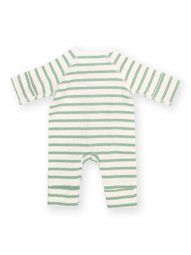 My First Sleepsuit Sage Stripe