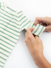My First Sleepsuit Sage Stripe