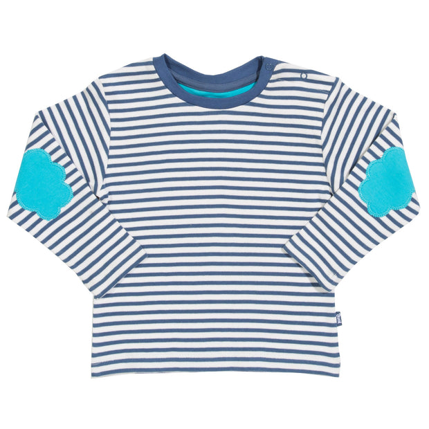 Flat shot of stripy t-shirt