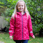 Girl in little heart go coat