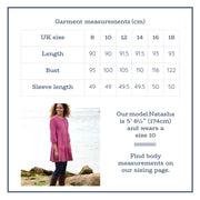 Bourton dress rhubarb