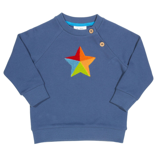 Flat shot of super star sweatshirt