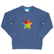 Flat shot of super star sweatshirt