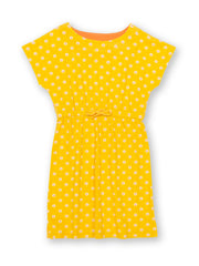 Polka daisy tie dress